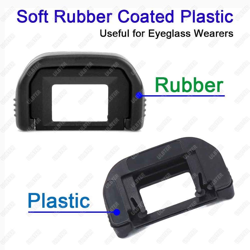 ULBTER T3i T2i Eyepiece Eyecup Viewfinder Eye Cup for Canon EOS Rebel T7 T7i T6i T6s T6 T5i T5 T4i T3i T3 T2i T1i T100 XSi XTi XT SL3 SL2 SL1 Camera (2-Pack), ULBTER EF Eyecup with Hot Shoe Cover (EF) - Image 3